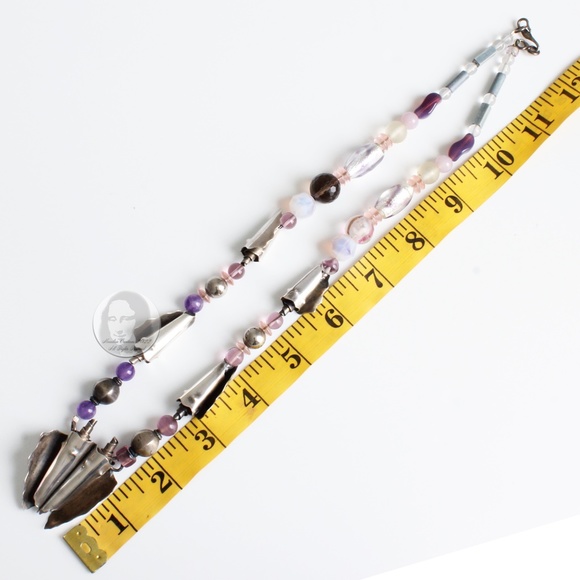 Vintage Necklace Semi Precious Stones Sterling Jeremy & Carrie Gicker 1980s HTF - Picture 11 of 13